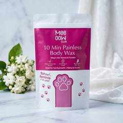 Meeoow Club 10 Min Painless Body Wax Orange Hair Removal Powder for Women